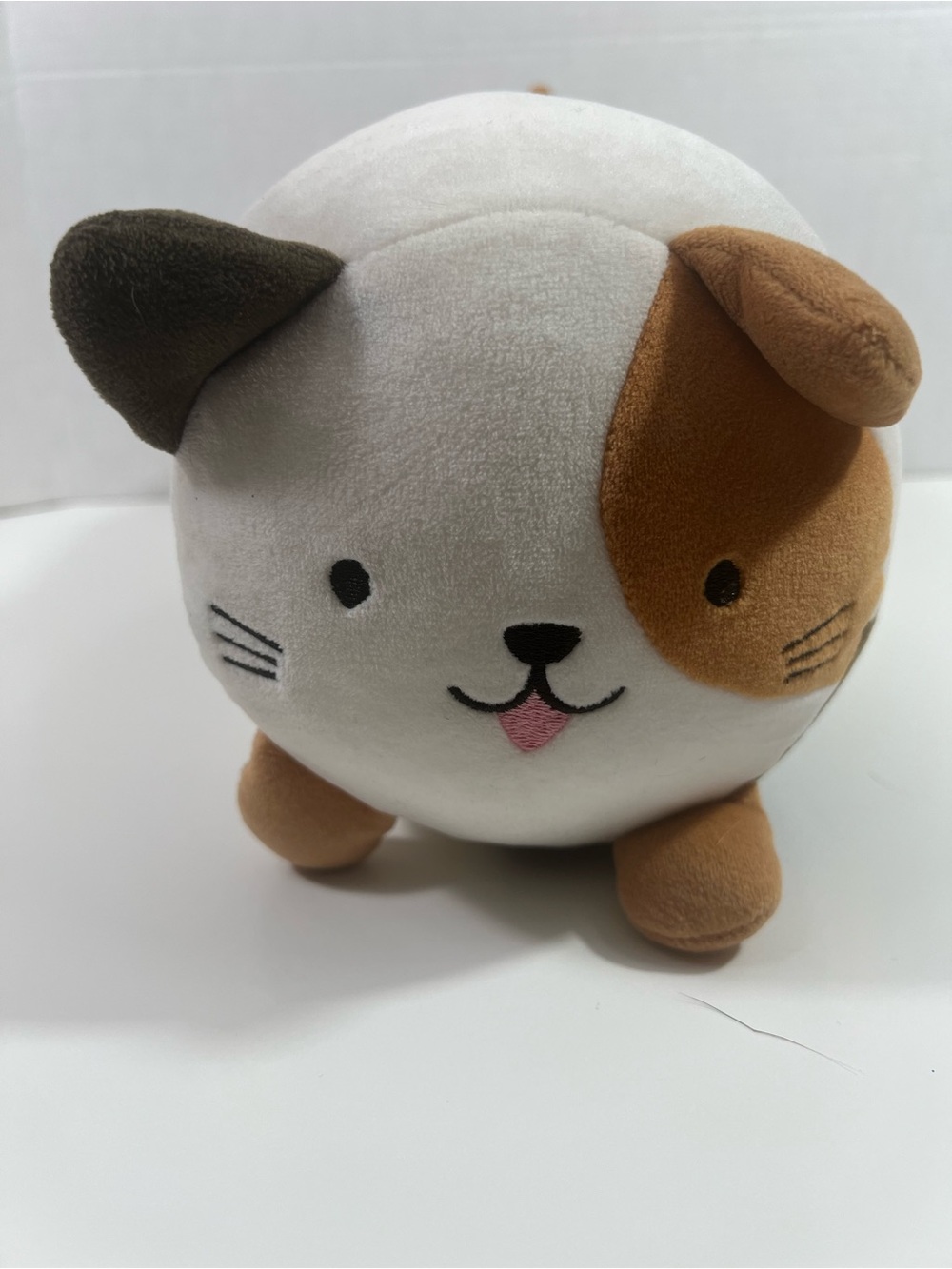 Daiso Japanese CALICO Plush Cat Doll Cute Soft 15" Hug Pillow!